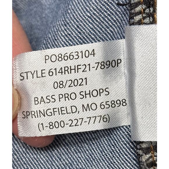 RedHead Men’s Jeans – Size 44x30 – Bass Pro Shops Blue Denim Straight Fit - Picture 9 of 10